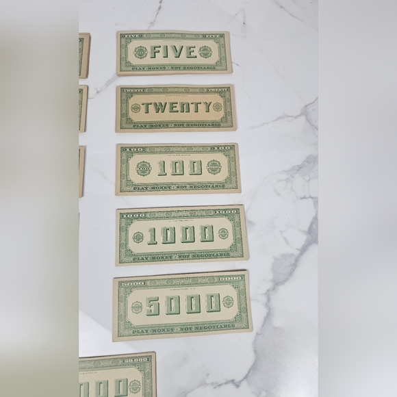 Vtg Whitman Publishing Play Money 1950’s 10 Denominations 117‎ Bills - Picture 7 of 8